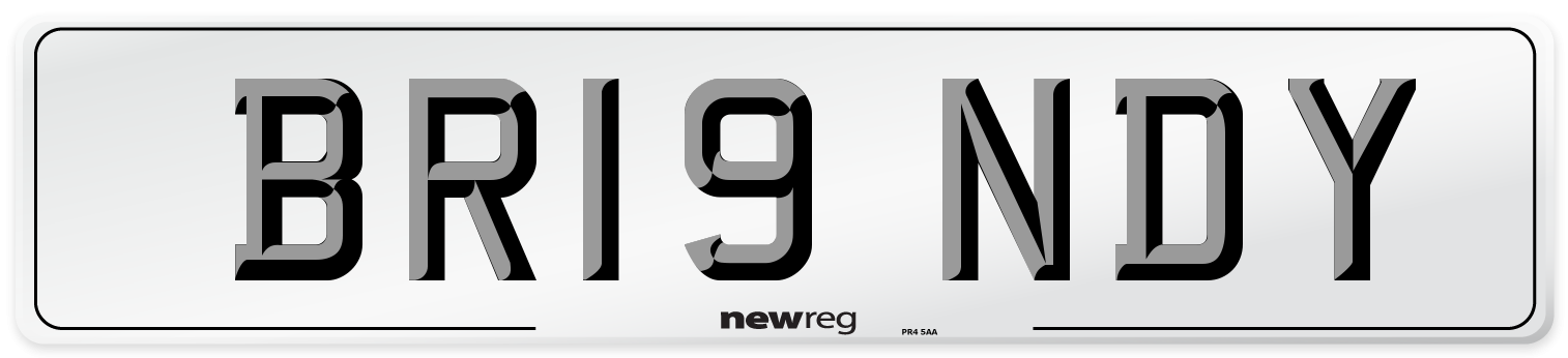 BR19 NDY Number Plate from New Reg